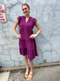 Southern Charm Dress: Plum