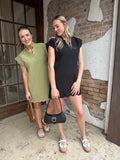 Normalize Scallops Dress: Green