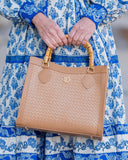 Palmer Tote: Woven Tan