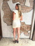 Class Act Mini Dress: Ivory