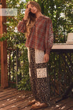 Wildside Patchwork Pants PLUS: Leopard Multi