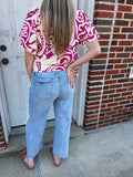 Daisy Lane Lace Denim: Light Wash