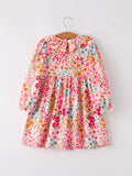 Pumpkins & Petals Dress: Pink Multi