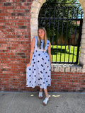 Polka Dot Dolly Dress: Blue/Navy