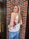 Garden Variety Top: White Multi