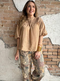 Gather Together Top: Taupe