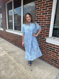 Hooked On Hues Dress: Blue