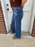 Ruth Wide Leg Jeans: Dark Wash