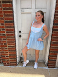 Picnic In The Park Dress: Blue Gingham