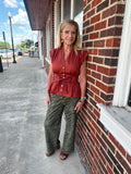 Walk on the Wild Side Pants: Olive Mix