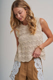 Golden Hour Sweater Top: Oatmeal