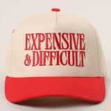 Expensive & Difficult Trucker Hat: White Camo