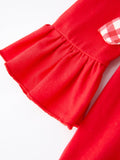 Rowdy Rudolph Dress: Red