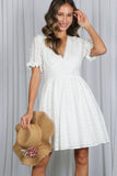 Cottage Cutie Dress: Off White