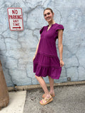 Southern Charm Dress: Plum