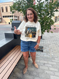Happy to See Your Feral Faces Tee : Ivory