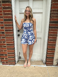 Fashion Forward Romper: Blue