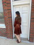 Social Gathering Dress: Brown