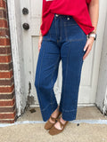 Everly Pocket Denim: Medium Wash