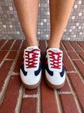 Heads Up Sneakers: Red/White/Blue