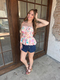 Ophelia Overload Top: Pink Mix
