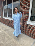Hooked On Hues Dress: Blue