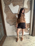 Saddle Up Suede Top : Camel