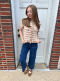Sunday Market Top: Taupe/ Ivory