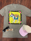 Carry My Florals Tee: Grey