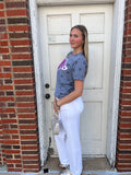 Game Day Pennant Tee: Purple