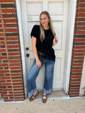 Luxe Lace Top: Black