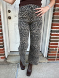 Leopard Love Wide Leg Jeans: Leopard
