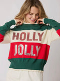 Holly Jolly Sweater: Red Mix