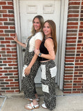 Wild Side Patchwork Overalls: Leopard Print