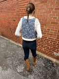 These are the Days Sherpa Vest: Denim Mix