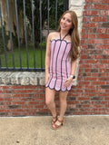 Sweet Sailor Dress: Red Stripe
