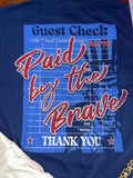 Paid by the Brave Tee: Navy