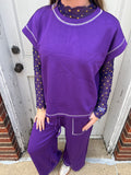 Weekend Win Lounge Set: Purple