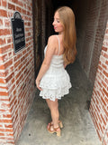 Early Access Eyelet Dress: White