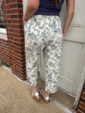 Vintage Charm Pants: White Multi
