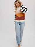 Seeing Double Striped Sweater: Multi
