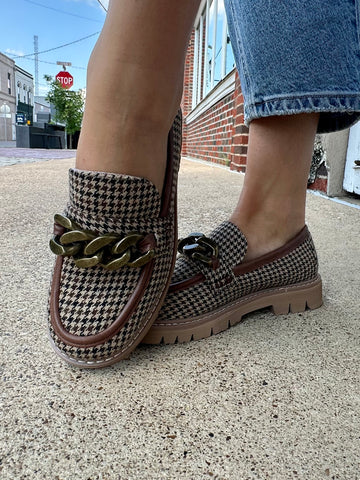 Not Literally Slip-Ons: Black Houndstooth