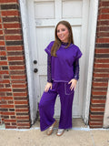 Weekend Win Lounge Set: Purple