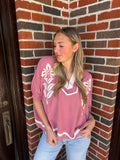 Rustic Romance Top: Dusty Mauve