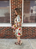 Falling for Florals Dress: Cream Multi