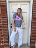 Game Day Pennant Tee: Purple