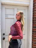 Hail Mary Mesh Top: Maroon