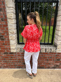Red, White & Ready Top: Red