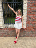 All-American Stars and Stripes Tank Top: Red