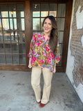 Blossom Blouse: Colorful Floral